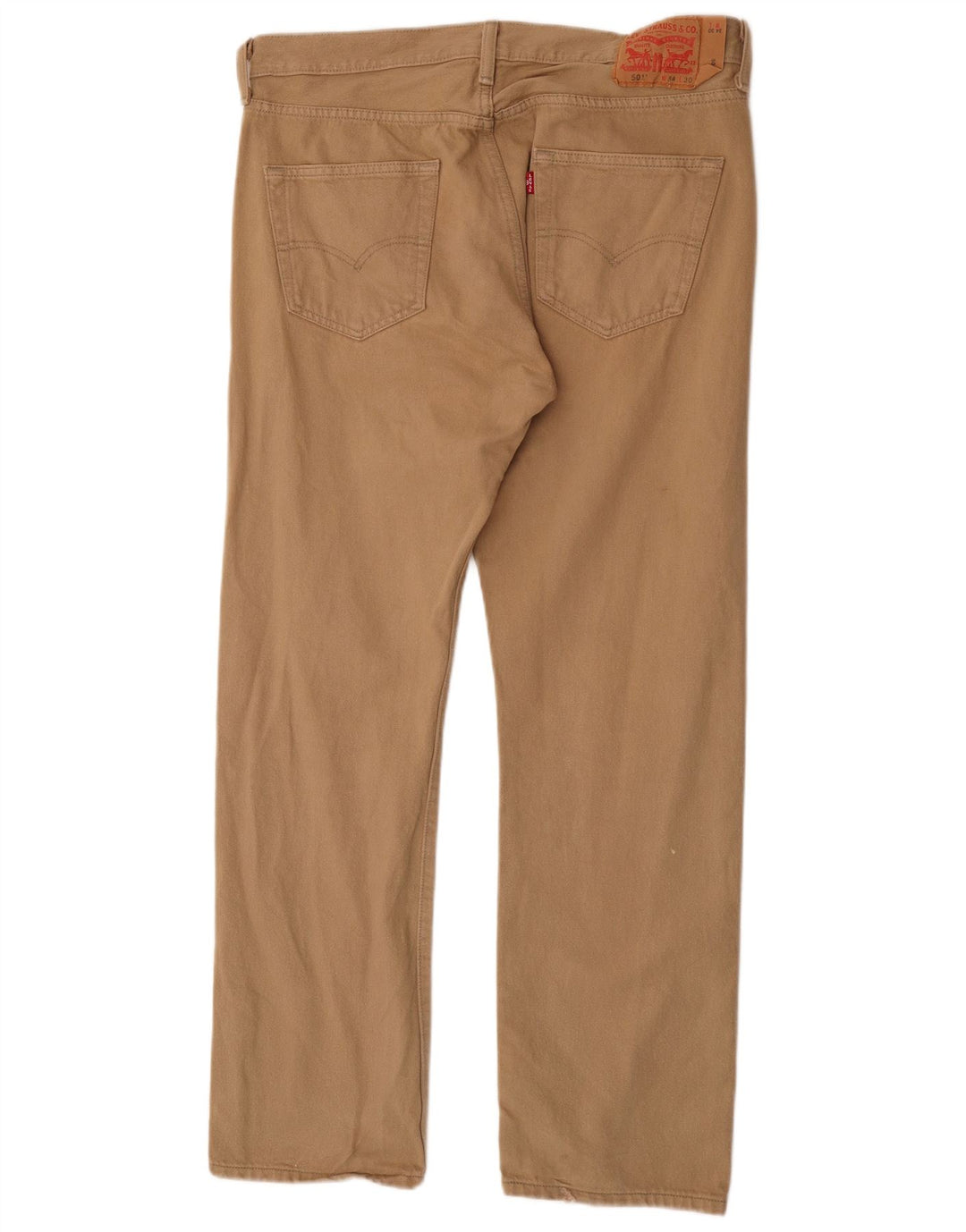 Levi's Uomo 501 Jeans dritti elasticizzati W34 L30 Cotone Marrone