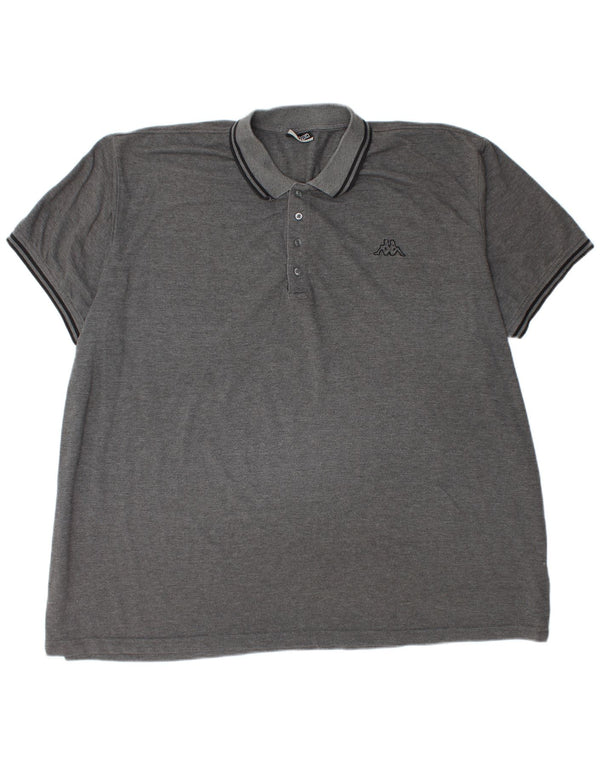 Polo da uomo KAPPA 6XL Poliestere grigio