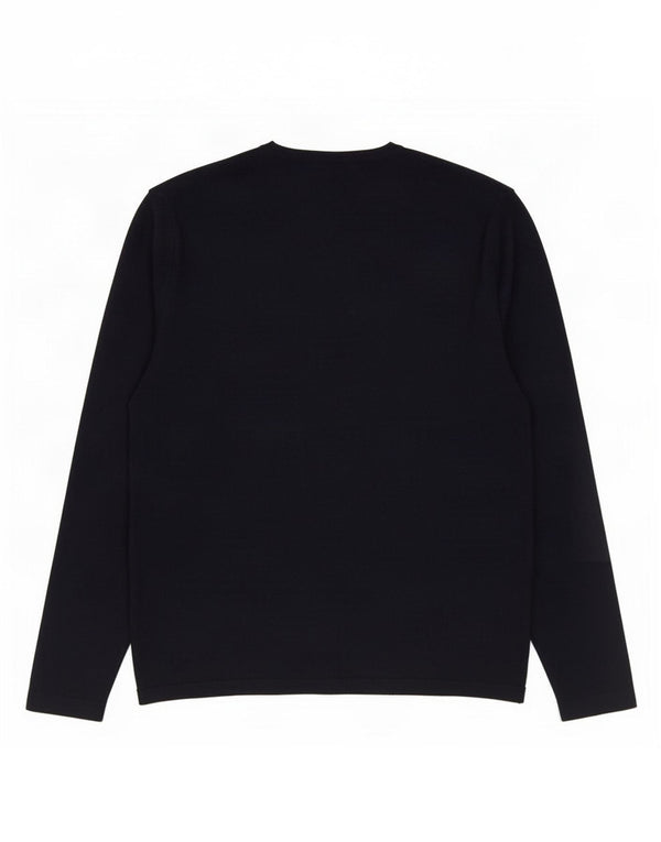 Maglione Zara da uomo girocollo XL in viscosa blu navy