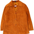 Giacca in pelle scamosciata da donna Peter Hahn US 23 3XL in pelle marrone