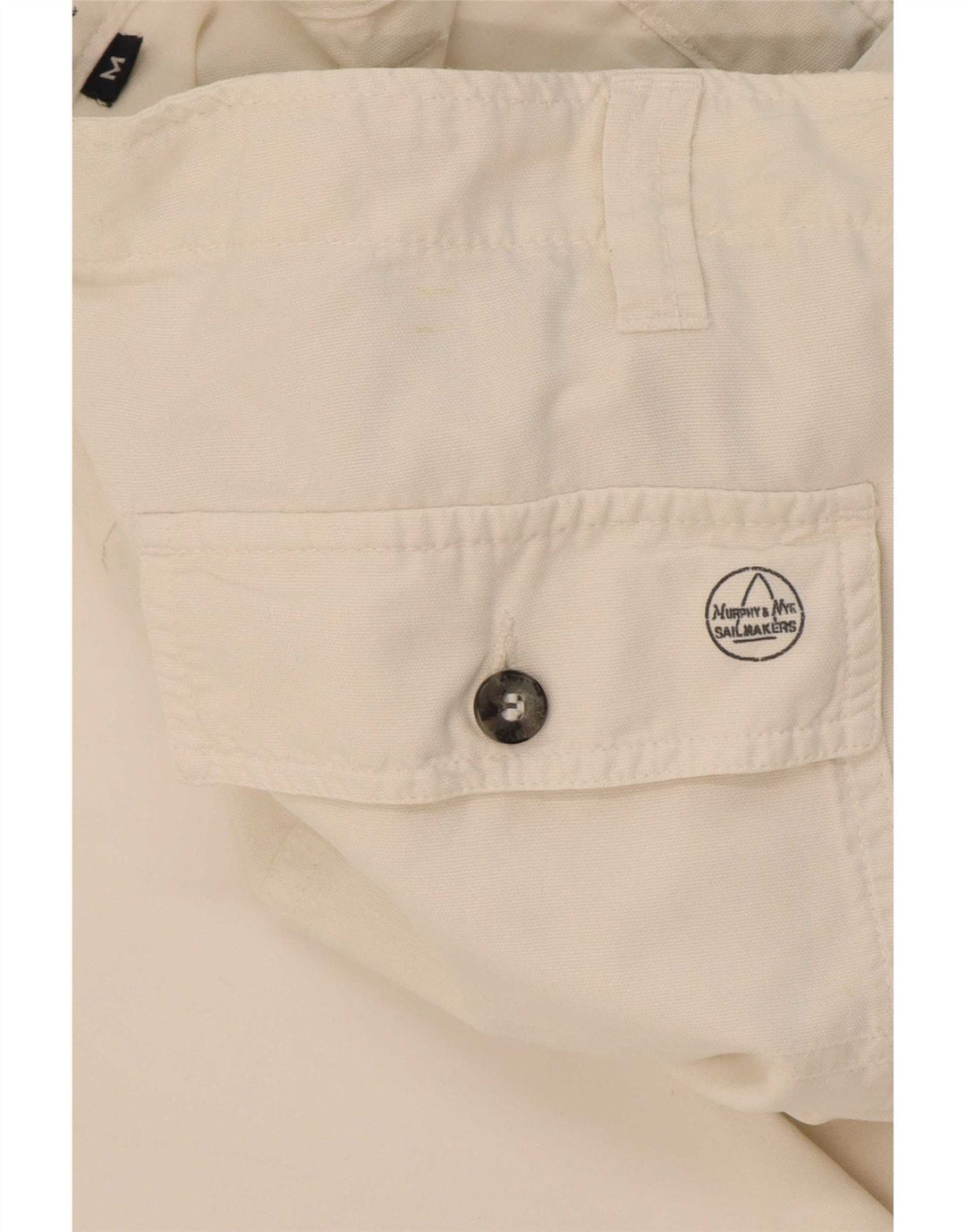 Pantaloni chino dritti da uomo Murphy & Nye medi W32 L32 cotone bianco