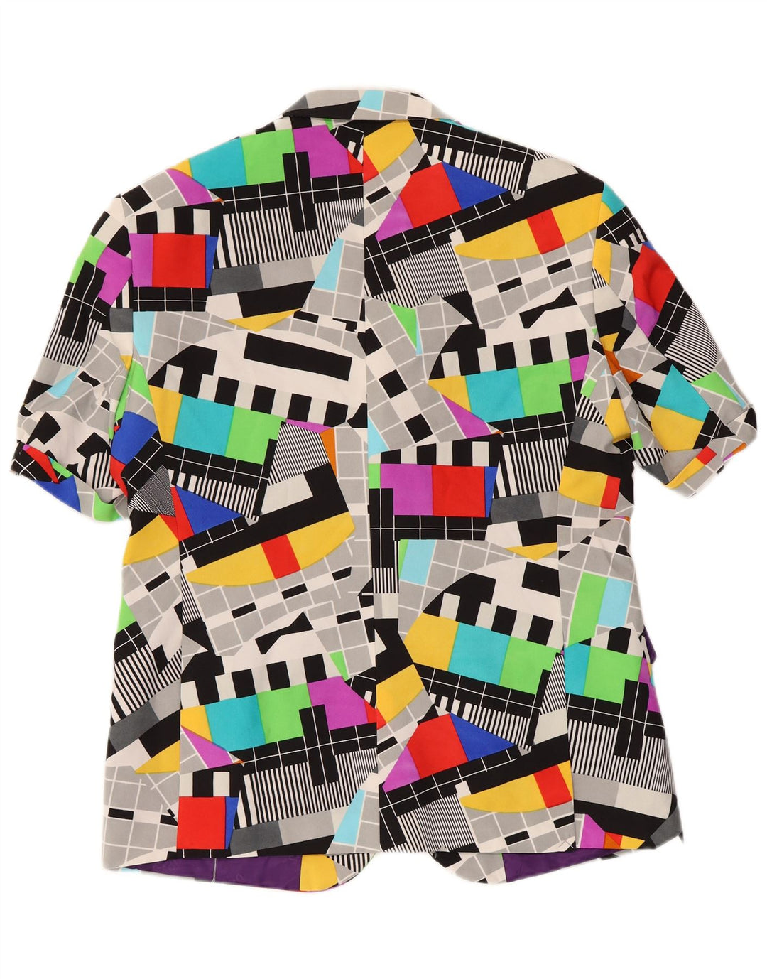 Giacca blazer a 2 bottoni da uomo Opposuits UK 46 3XL multicolore geometrico