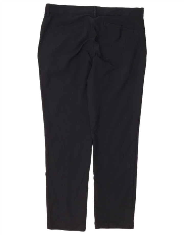 Pantaloni chino slim da uomo Adidas W34 L30 poliestere nero