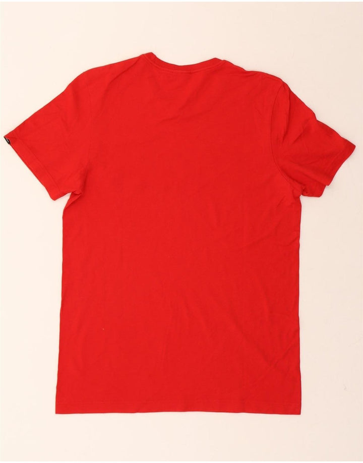 ADIDAS Mens Graphic T-Shirt Top Small Red Cotton Vintage Adidas and Second-Hand Adidas from Messina Hembry 