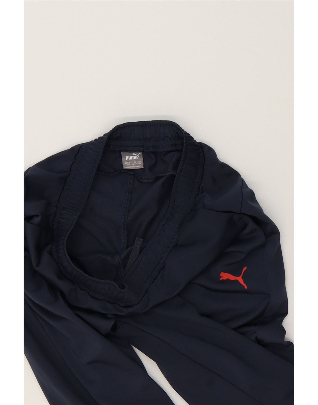 PUMA Boys Tracksuit Trousers 13-14 Years  Navy Blue Polyester Vintage Puma and Second-Hand Puma from Messina Hembry 