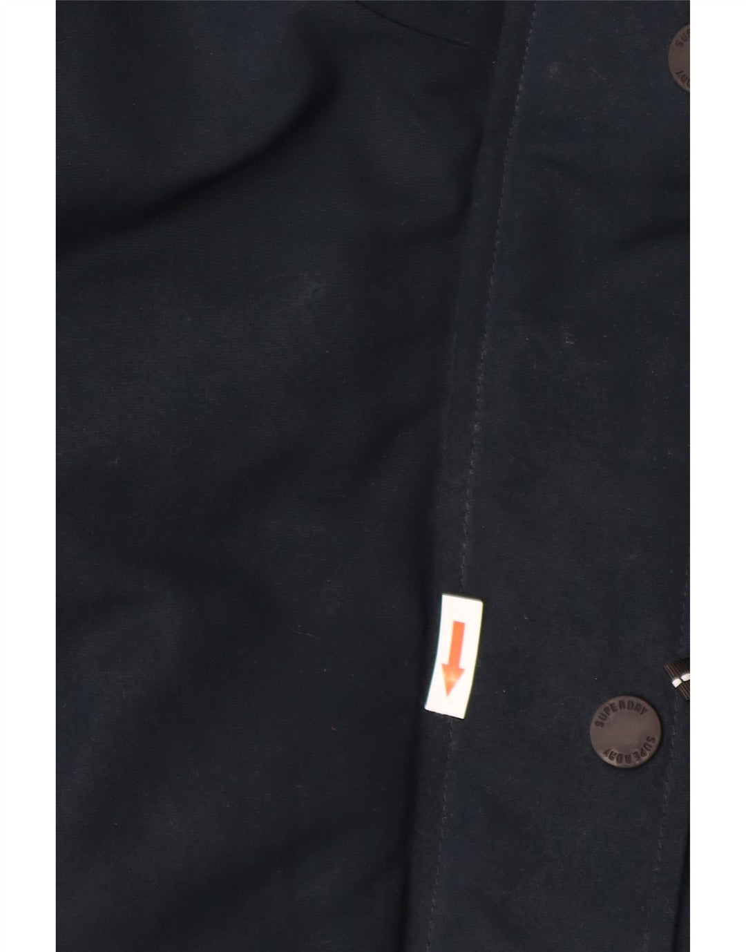 Giacca imbottita con cappuccio da donna Superdry UK 10 Small poliestere blu navy