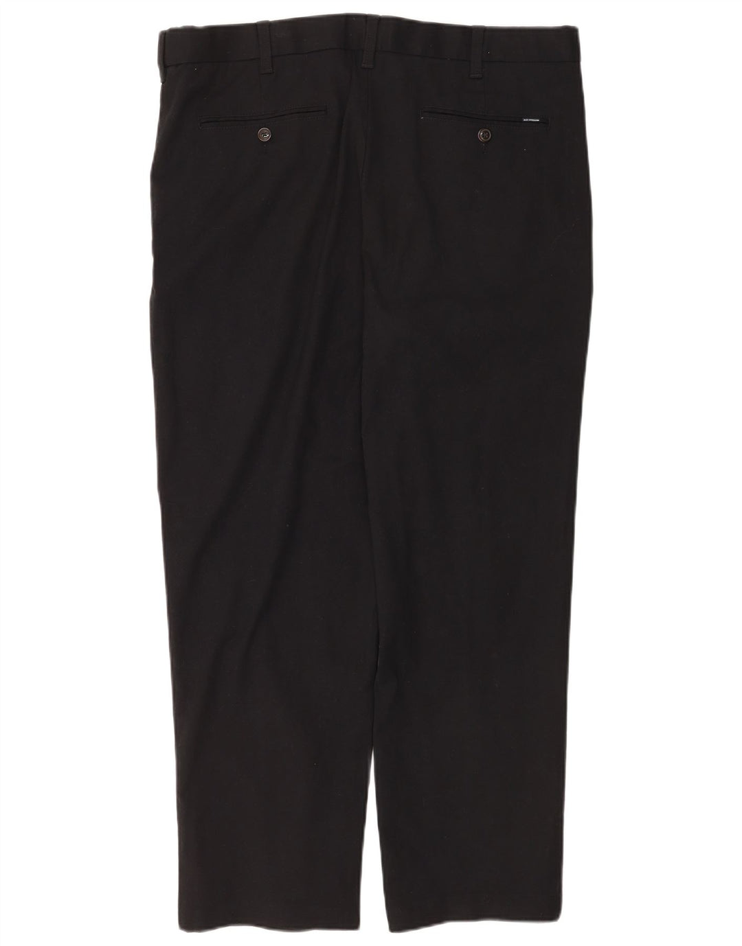 Pantaloni da abito dritti da uomo Marks & Spencer W40 L28 cotone nero