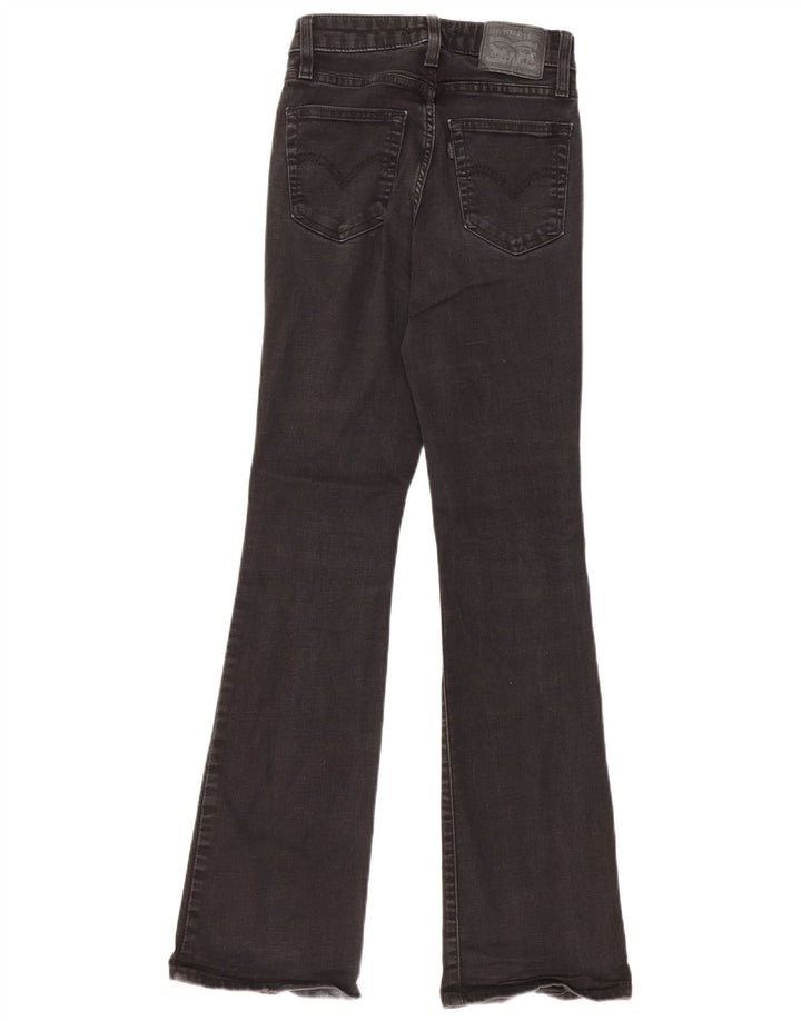 LEVI'S Jeans da donna 725 a vita alta bootcut W25 L32 cotone nero