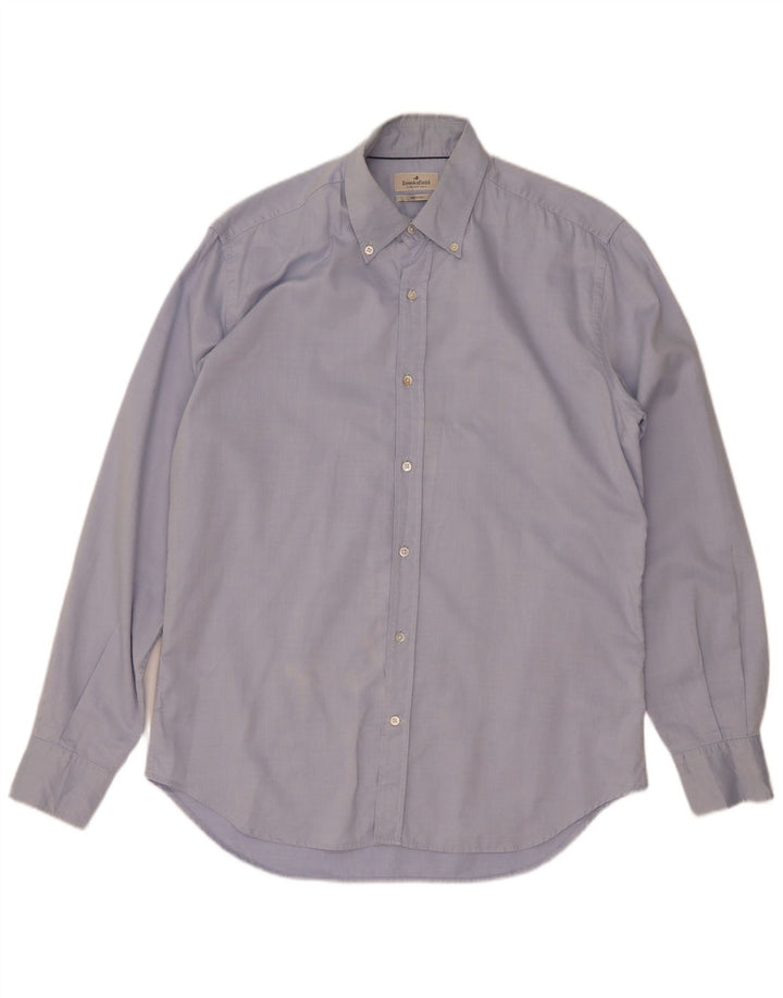 Camicia da uomo Brooksfield taglia 41 grande cotone blu
