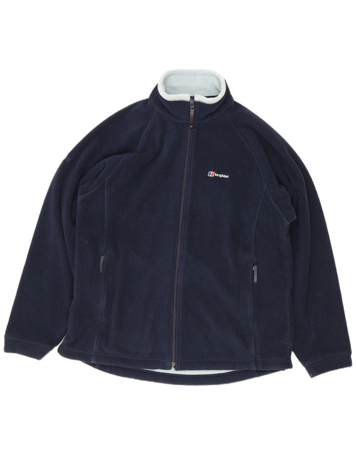 Giacca in pile da donna Berghaus UK 16 grande poliestere blu navy