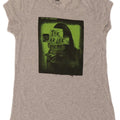 Maglietta grafica da donna Lee Top UK 12 Cotone grigio medio