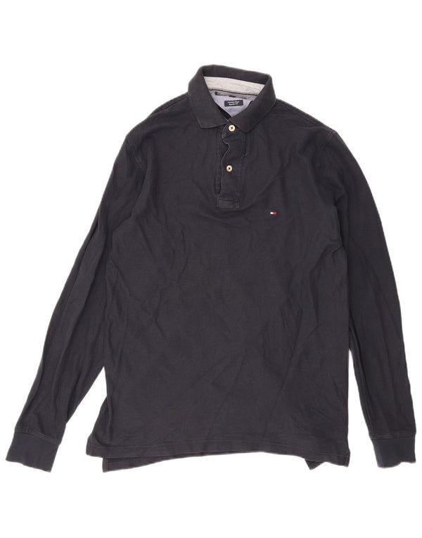 Polo da uomo a maniche lunghe vestibilità regolare Tommy Hilfiger Small Blu Navy