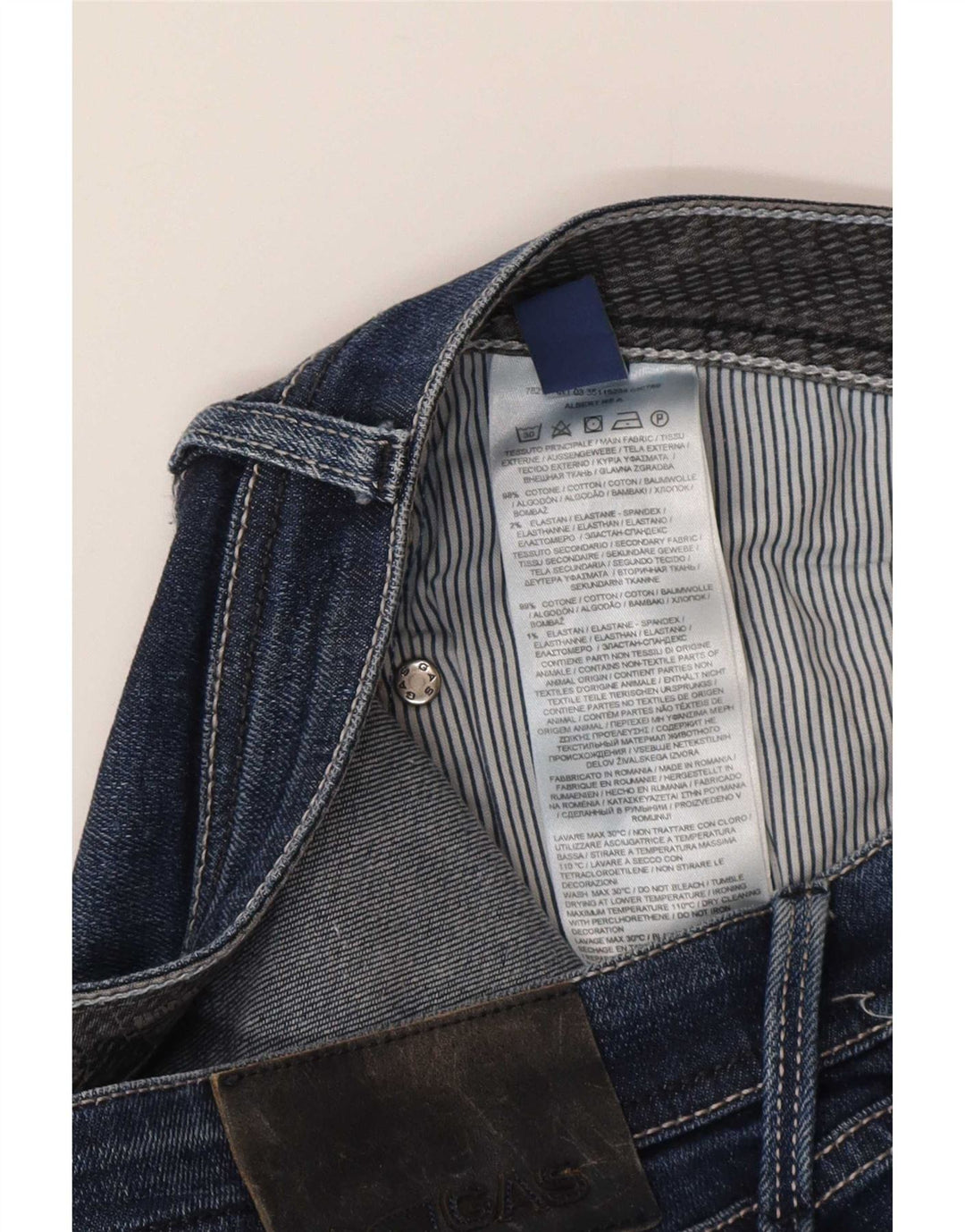 Jeans Gas Albert Slim da uomo W32 L34 cotone blu