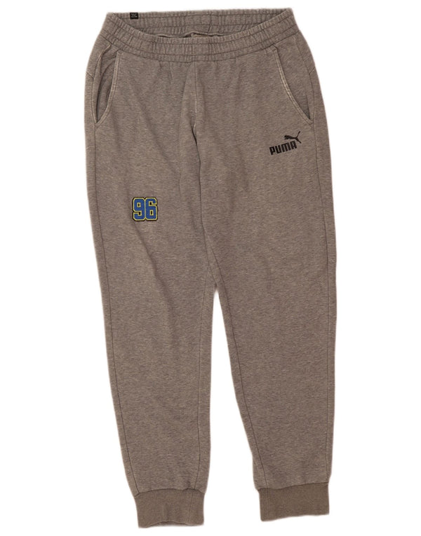Pantaloni da tuta grafica da uomo Puma Joggers grandi in cotone chiazzato grigio