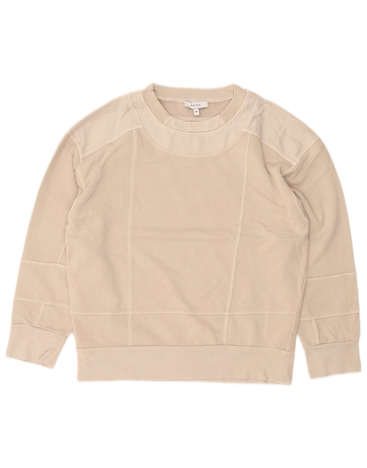 Felpa da donna REISS Maglione UK 14 Cotone beige medio