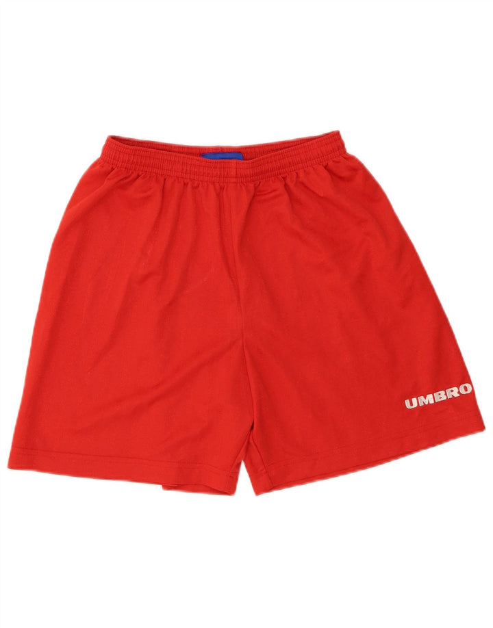 Pantaloncini sportivi Umbro da uomo piccoli in poliestere rosso
