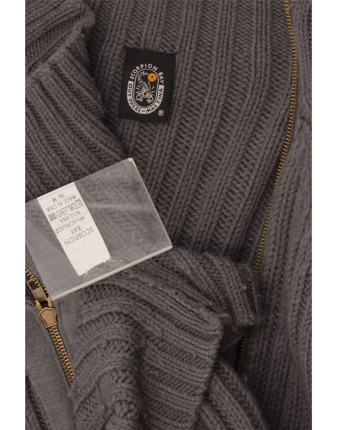 Maglione cardigan oversize da donna Scorpion Bay UK 14 Acrilico grigio medio