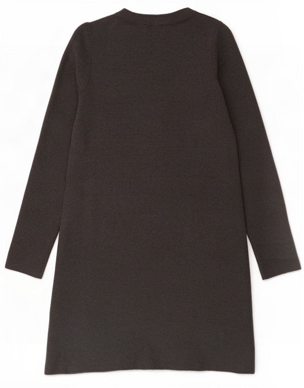Abito maglione a maniche lunghe da donna Zara UK 8 Small in viscosa grigia