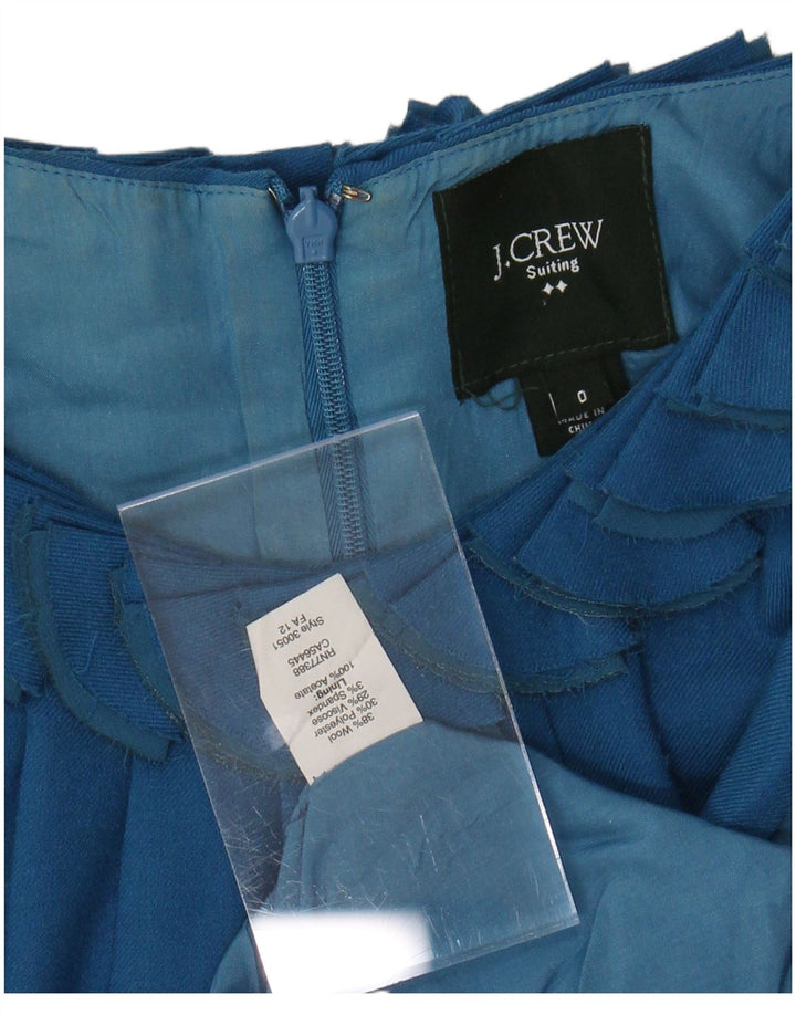 J. CREW Abito tubino senza maniche da donna US 0 XS Blu Lana