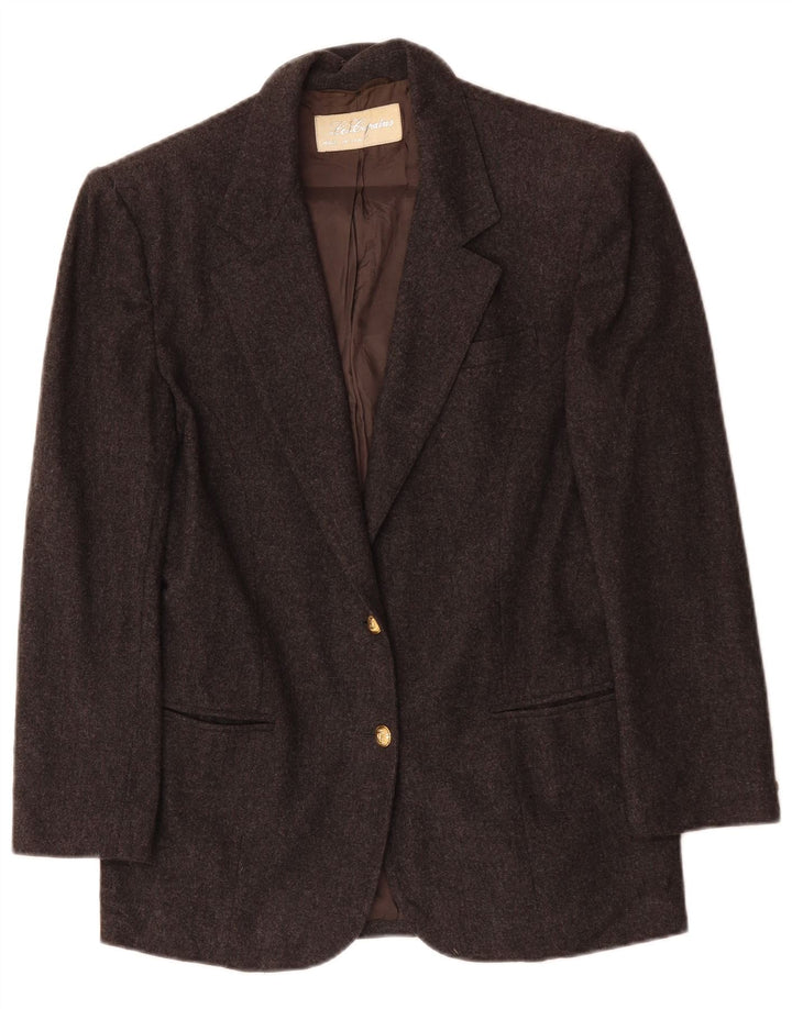 Giacca blazer da donna a 2 bottoni LES COPAINS UK 14 Grigio medio