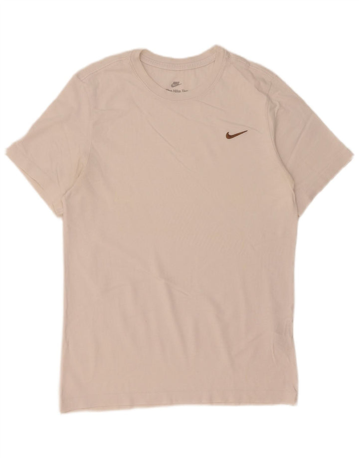 T-shirt Nike da uomo Top Small in cotone bianco