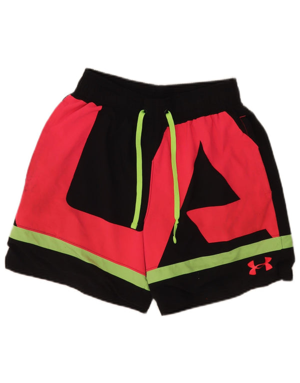 Under Armour Pantaloncini sportivi grafici da uomo Small Black Colourblock Sports