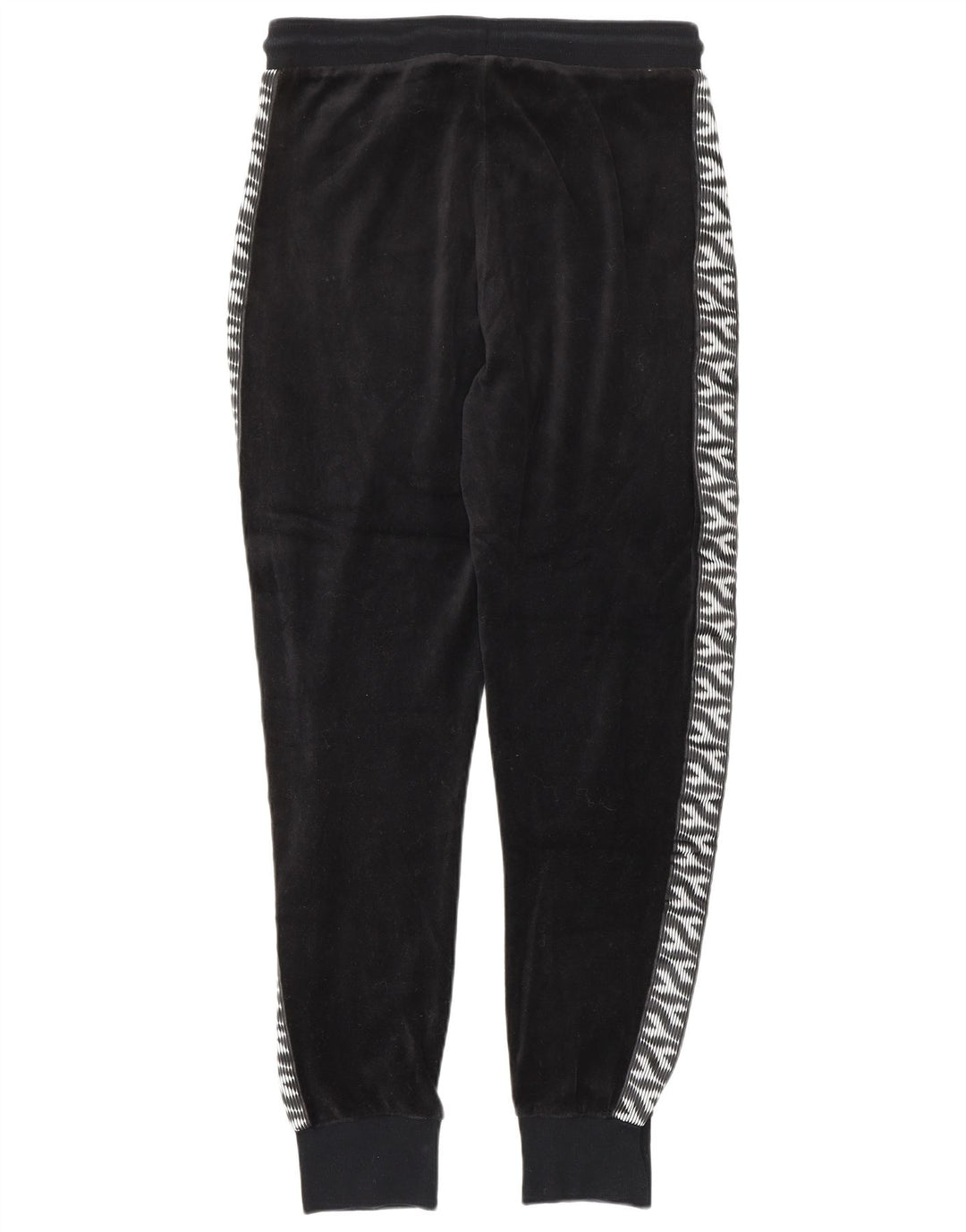 DIADORA Tuta intera oversize da donna in velluto UK 10 Small Nera