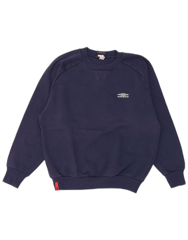 Felpa Umbro per ragazzi, 12-13 anni, XL, blu navy, in poliestere