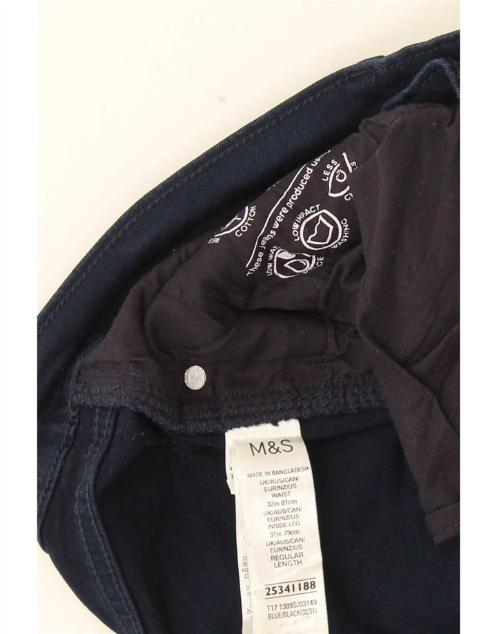 Jeans slim da uomo Marks & Spencer W32 L31 cotone blu