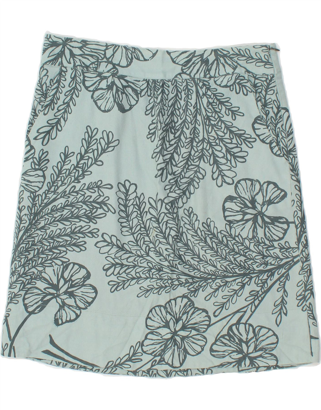 WHITE STUFF Womens Straight Skirt UK 10 Small W30  Blue Floral Vintage White Stuff and Second-Hand White Stuff from Messina Hembry 