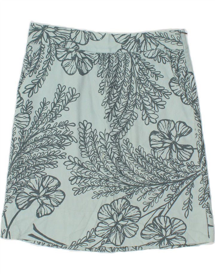 WHITE STUFF Womens Straight Skirt UK 10 Small W30  Blue Floral Vintage White Stuff and Second-Hand White Stuff from Messina Hembry 