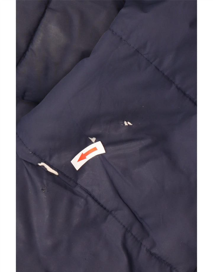 Giacca imbottita con grafica da uomo Superdry UK 40 Large in nylon blu navy