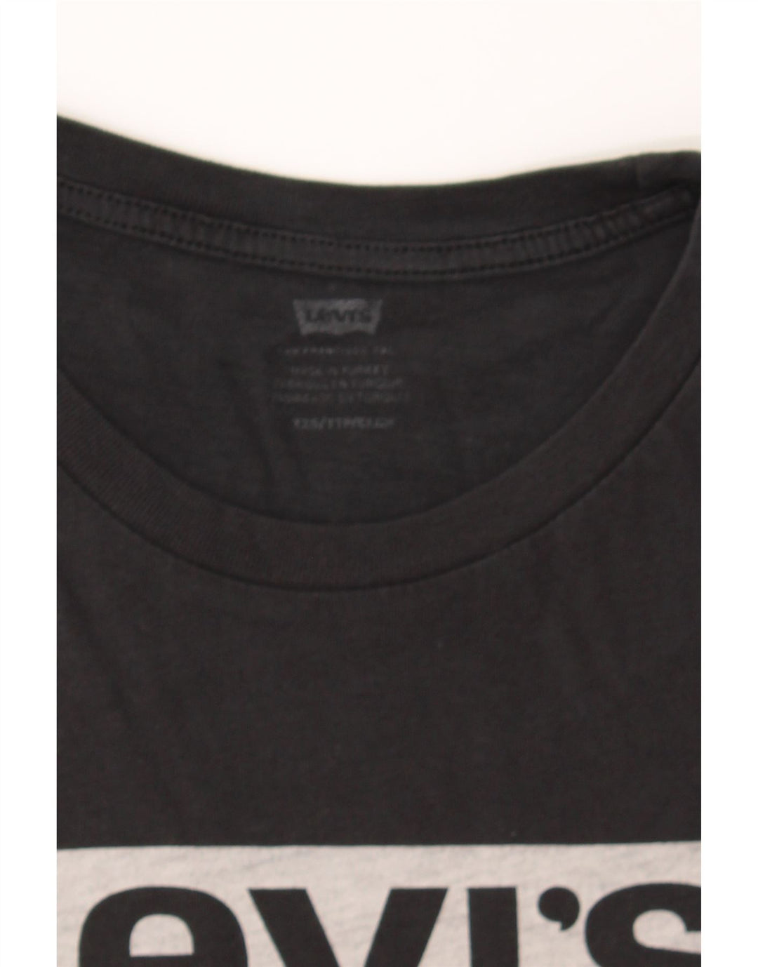 LEVI'S Womens Graphic T-Shirt Top UK 2 2XS Black Vintage Levi's and Second-Hand Levi's from Messina Hembry 