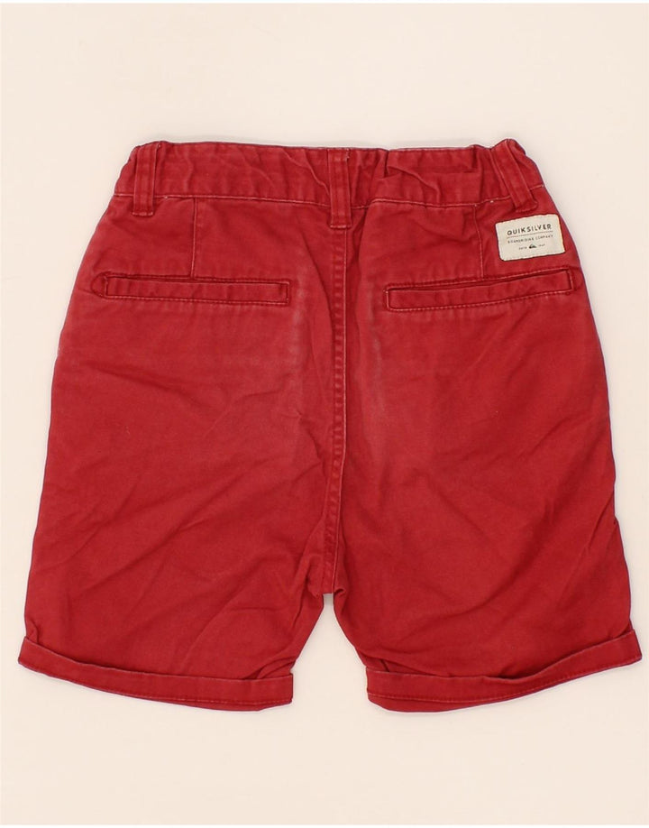 QUIKSILVER Boys Denim Shorts 10-11 Years W25 Red Vintage Quiksilver and Second-Hand Quiksilver from Messina Hembry 