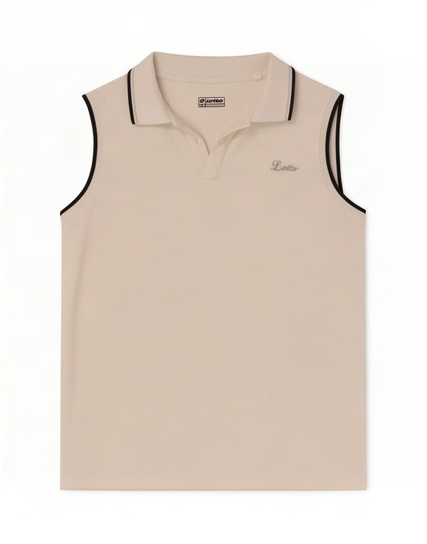 Polo senza maniche da donna Lotto UK 18 XL Bianca