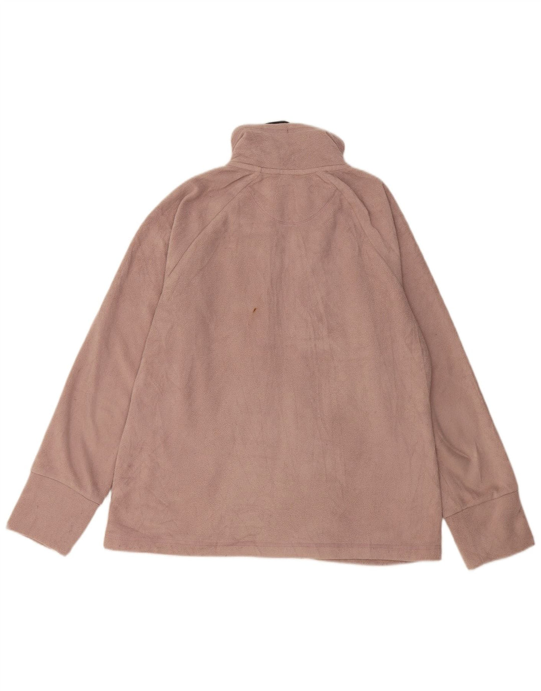 CALVIN KLEIN Giacca in pile con grafica da donna UK 16 Large Rosa Poliestere