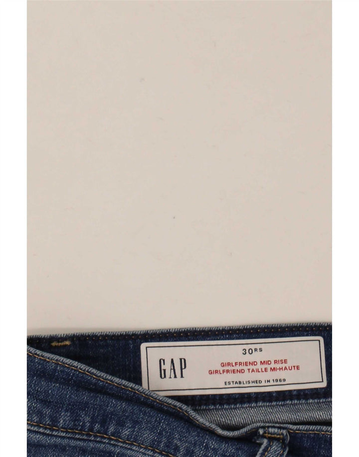 Jeans Gap Girlfriend da donna slim a vita media effetto effetto vissuto W30 L27 Blu