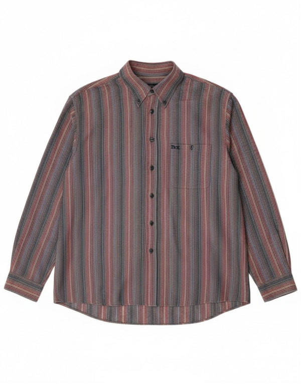 Camicia da uomo Missoni Sport XL in cotone a righe multicolore