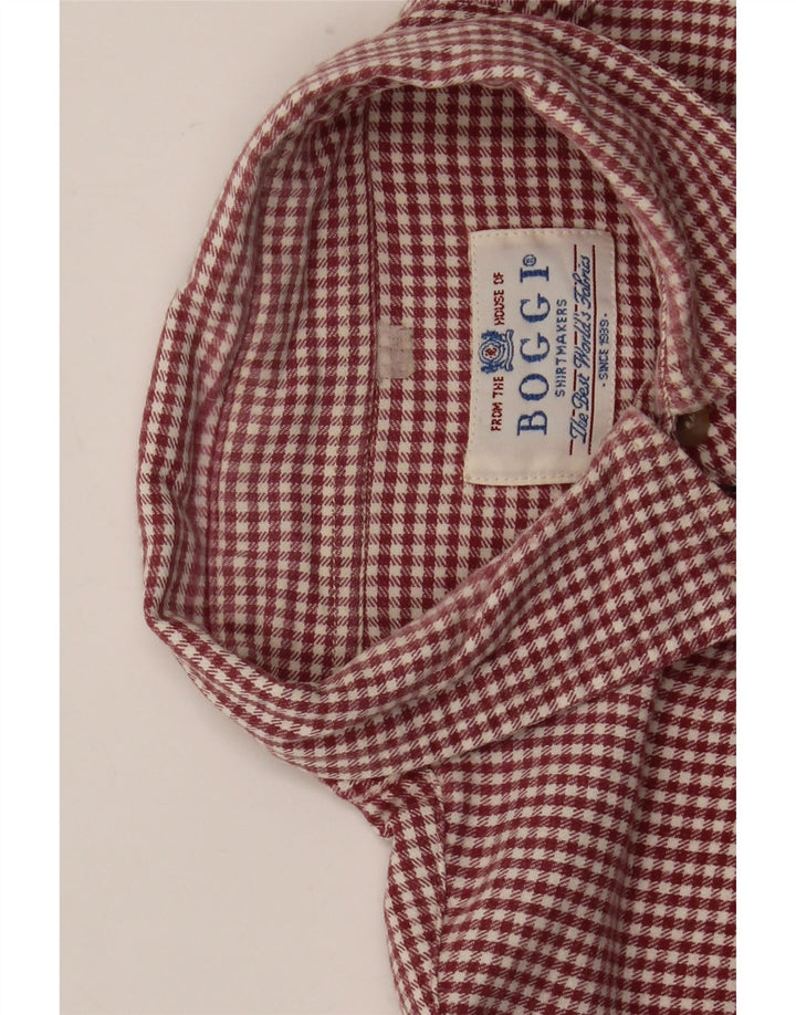 Camicia da uomo Boggi grande a quadretti rossi