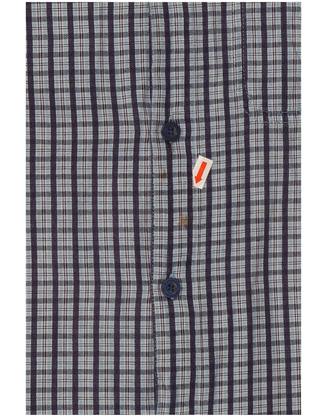 Camicia a maniche corte da uomo Mountain Warehouse a quadri blu grandi