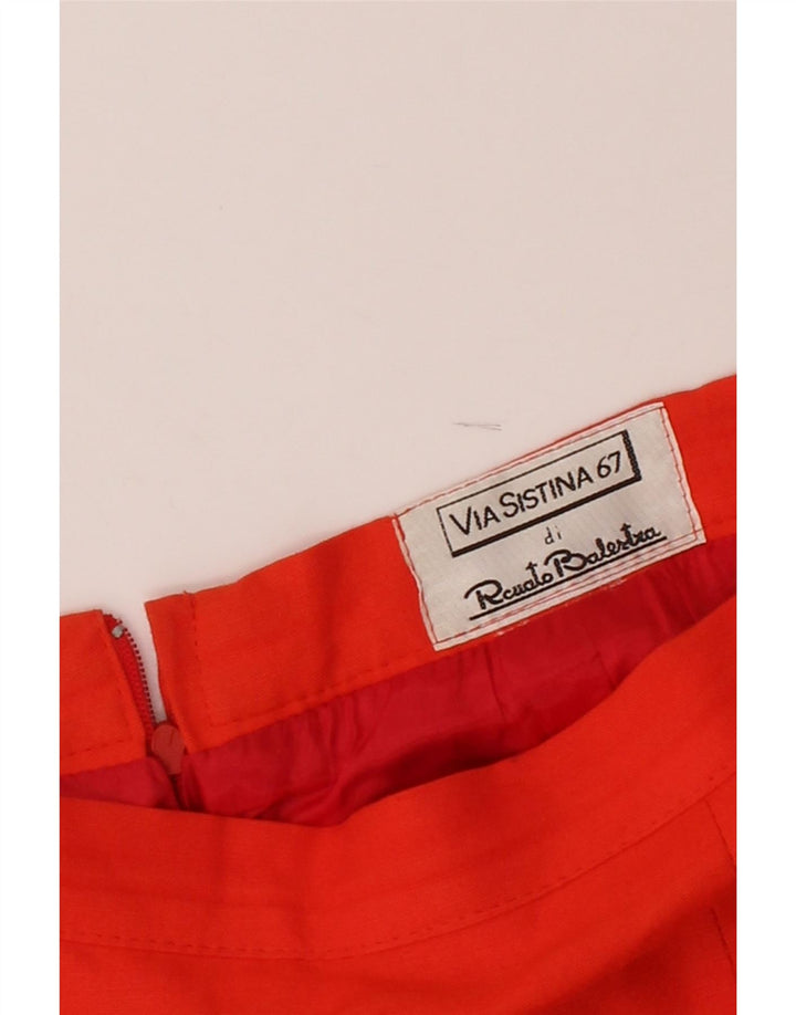 RENATO BALESTRA Womens Pencil Skirt W30 Medium  Red Vintage Renato Balestra and Second-Hand Renato Balestra from Messina Hembry 