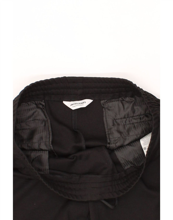 JACK & JONES Mens Capri Tracksuit Trousers XL  Black Polyester Vintage Jack & Jones and Second-Hand Jack & Jones from Messina Hembry 