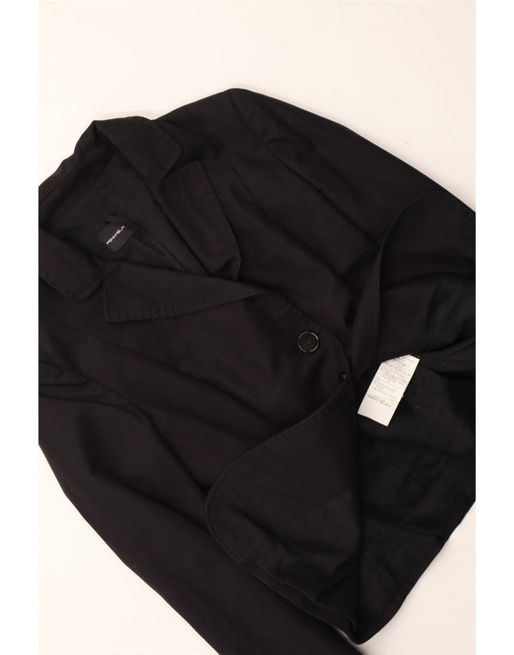PENNY BLACK Womens 2 Button Blazer Jacket UK 6 XS  Black Cotton