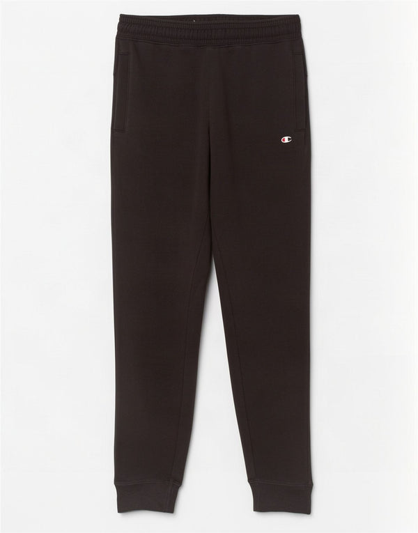 Pantaloni da tuta da uomo Champion Joggers piccoli in cotone nero