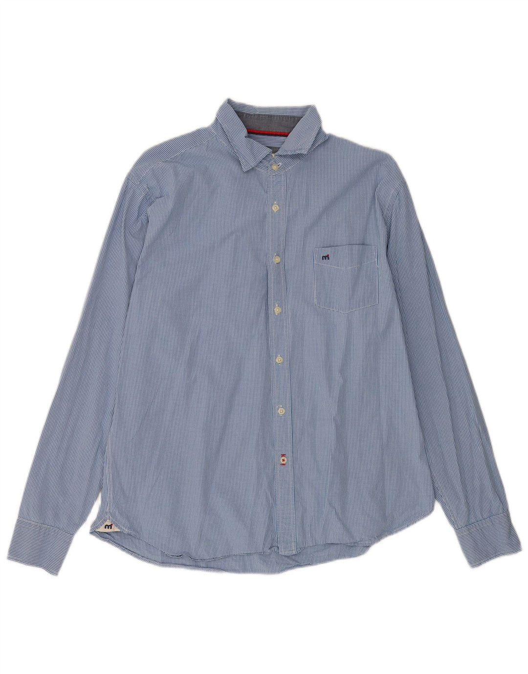Camicia da uomo Mistral XL in cotone percalle blu