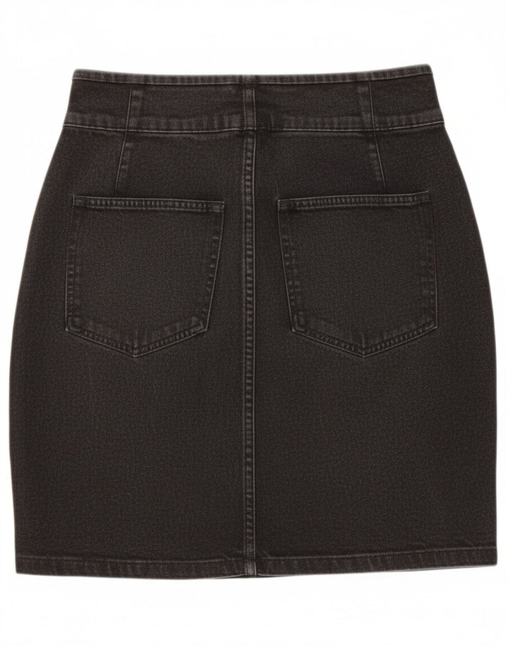Gonna in denim Kappa da donna W26 piccola nera