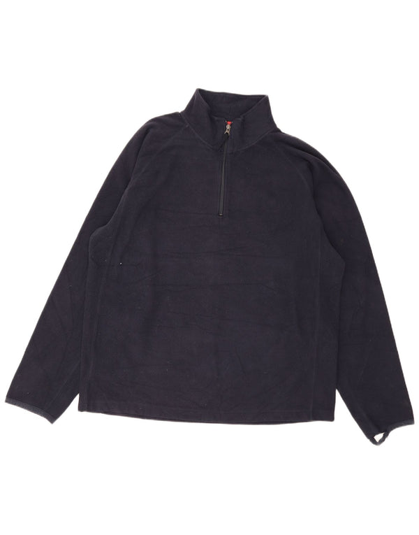 Maglione in pile Gap da uomo con zip e collo XL blu navy