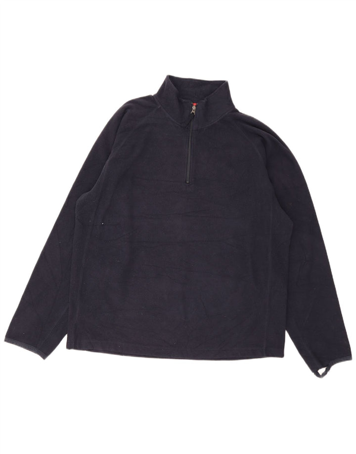 Maglione in pile Gap da uomo con zip e collo XL blu navy