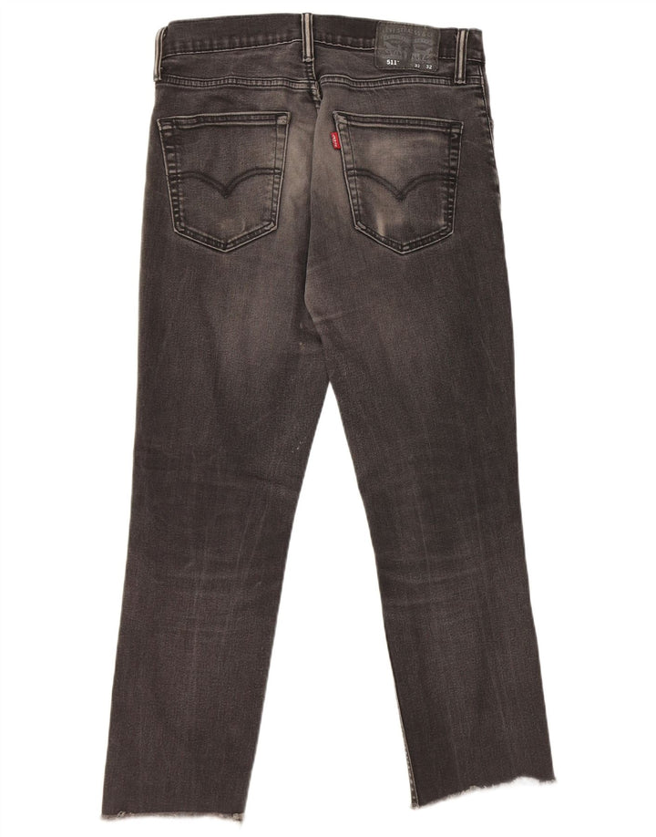 Jeans Levi's Uomo 511 Slim W32 L27 Cotone Nero