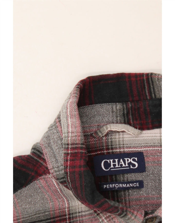 CHAPS Mens Flannel Shirt XL Multicoloured Check Cotton Vintage Chaps and Second-Hand Chaps from Messina Hembry 